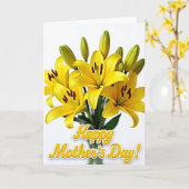 Carte de fleurs jaunes solides (Fleur jaune)