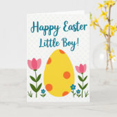 Carte de fleurs joyeuses de printemps (Fleur jaune)