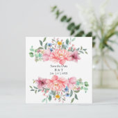 carte de fleurs personnalisée pour annoncer la dat (Debout devant)