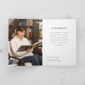 Carte de fleurs pour l'anniversaire de l'enseignan (Intérieur)