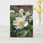 Carte de fleurs Rose Ancienne Blanche Supérieure À (Fleur jaune)