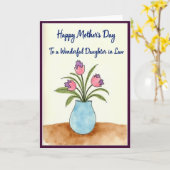 Carte de Fleurs Spéciale Fête des Mères (Fleur jaune)