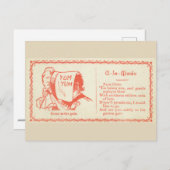 Carte de flirt victorienne (Devant / Derrière)