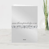 Carte de flocon de neige d'argent de feuille d'or (Dos)