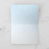 Carte de flocon de neige de Joyeux Noël (Intérieur)