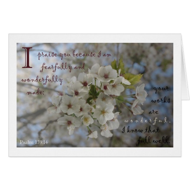 Carte de floraison Apple (Devant Horizontal)