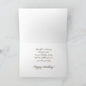 Carte de Floral Christian Birthday (Intérieur)