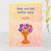 Carte de Floral Get Well (Fleur jaune)