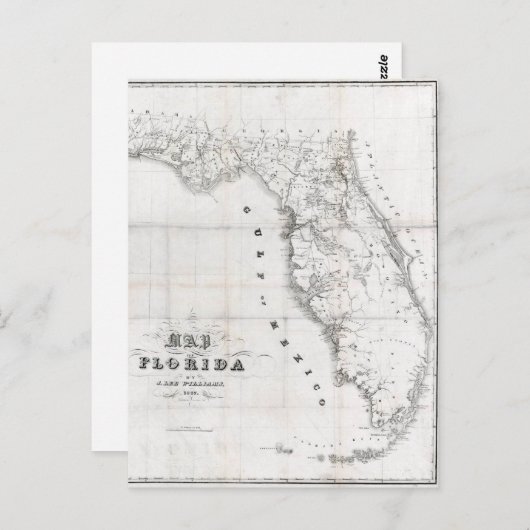 Carte de Floride 1837 (Devant / Derrière)