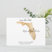 Carte de Floride Destination de Mariage avec Cœur (Debout devant)