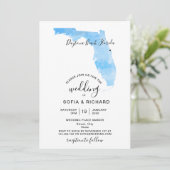 Carte de Floride Destination de Mariage avec Cœur (Debout devant)