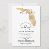 Carte de Floride Destination de Mariage Cœur Amovi (Devant)