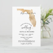 Carte de Floride Destination de Mariage Cœur Amovi (Debout devant)