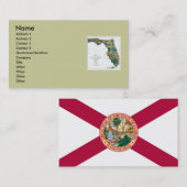 Carte de Floride et drapeau de l'État (Devant / Derrière)