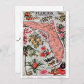 Carte de Floride vintage (Devant / Derrière)
