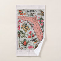 Carte de Floride vintage