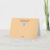 Carte de foi avec lumière de coucher de soleil et (Dos)