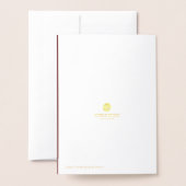 Carte de foil officiellement à la retraite (Derrière avec enveloppe)