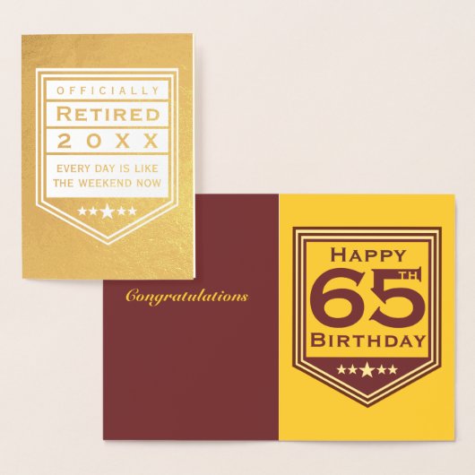 Carte de foil officiellement à la retraite (Affichage)