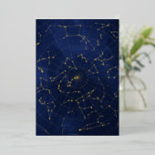 Carte de fond pour invitation céleste sous acryliq (Debout devant)