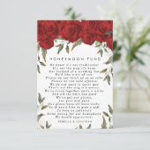 carte de fonds de lune de miel mariage de roses ro (Debout devant)