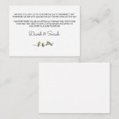 Carte de Fontaine d'Eau Souhaitée (Devant / Derrière)