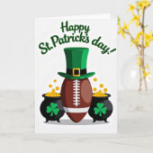 Carte de football amusant Shamrock (Fleur jaune)