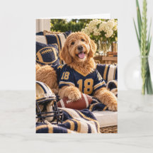 Carte de football Goldendoodle
