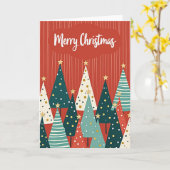 Carte de forêt stylisée festive (Fleur jaune)