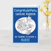 Carte de formation d'infirmière terminée (Fleur jaune)