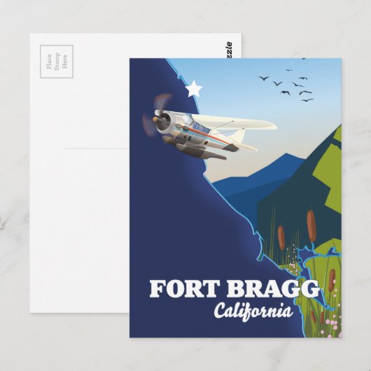 Carte de Fort Bragg en Californie (Devant / Derrière)