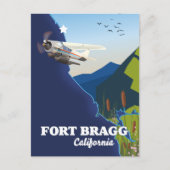 Carte de Fort Bragg en Californie (Devant)