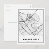 Carte de Foster City (Devant / Derrière)