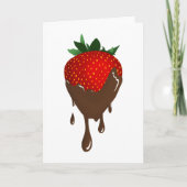 carte de fraise au chocolat (Devant)