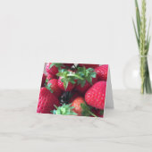 Carte de fraises sucrées (Devant)