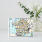 Carte de France - Carte postale (Debout devant)