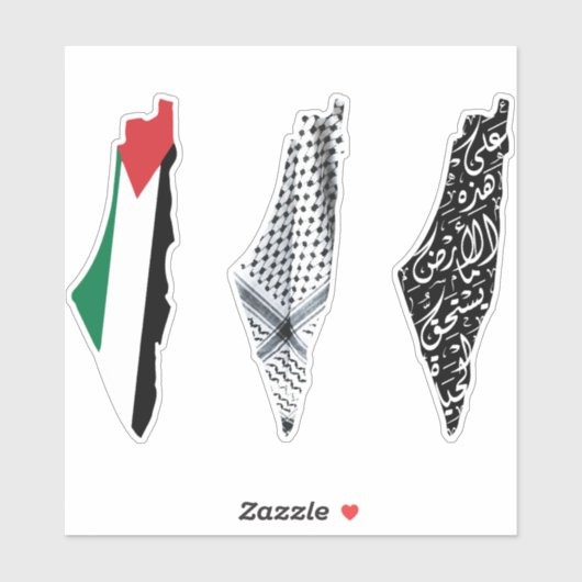 Carte de Free Palestine Sticker Pack1 (Feuille)