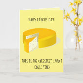 Carte de fromage à fête des pères personnalisable (Fleur jaune)