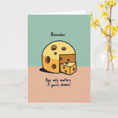 Carte de fromage d'anniversaire fantaisiste (Fleur jaune)