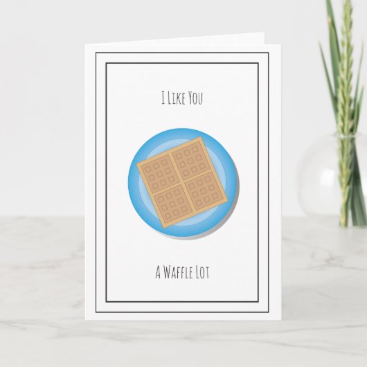 Carte de fromage de Saint-Valentin - gaufre (Devant)