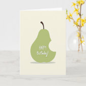 Carte de fruit mordu joyeux (Fleur jaune)