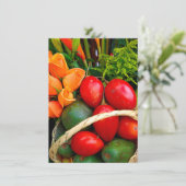 Carte de fruits tropicaux (Debout devant)