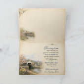 Carte de Fryeburg Maine « Pensées pour vous » (Intérieur)