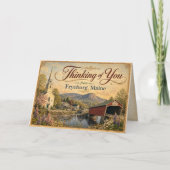 Carte de Fryeburg Maine « Pensées pour vous » (Devant)