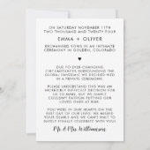 carte de fuite amoureuse HARPER (Dos)