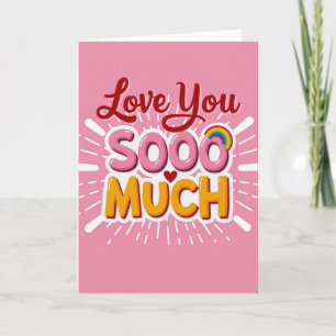 Carte de Fun « Je t'aime tellement »