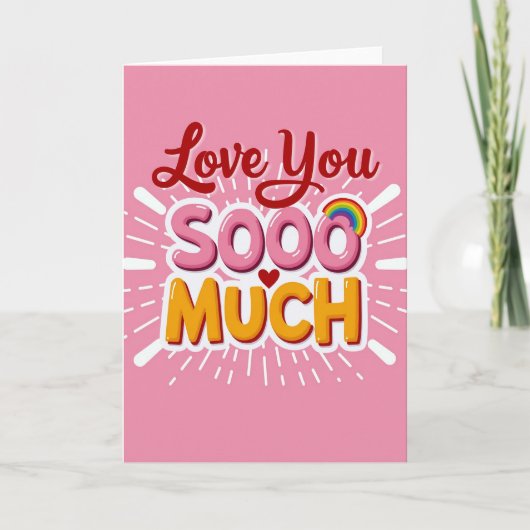 Carte de Fun « Je t'aime tellement » (Devant)