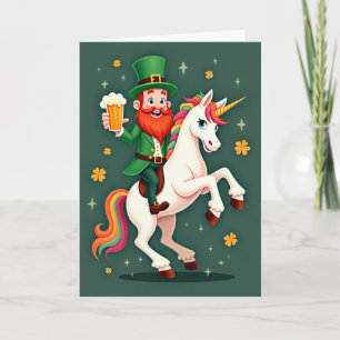 Carte de Fun Licorne Arc-en-ciel