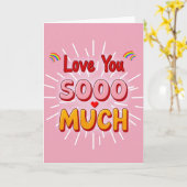 Carte de Fun Love You So Much (Fleur jaune)