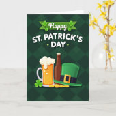 Carte de fun pour la Saint-Patrick (Fleur jaune)
